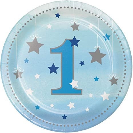 Twinkle Twinkle Little Star 7 Dessert Plates Baby Shower Moon and Star Party Twinkle Twinkle 1st Birthday Party