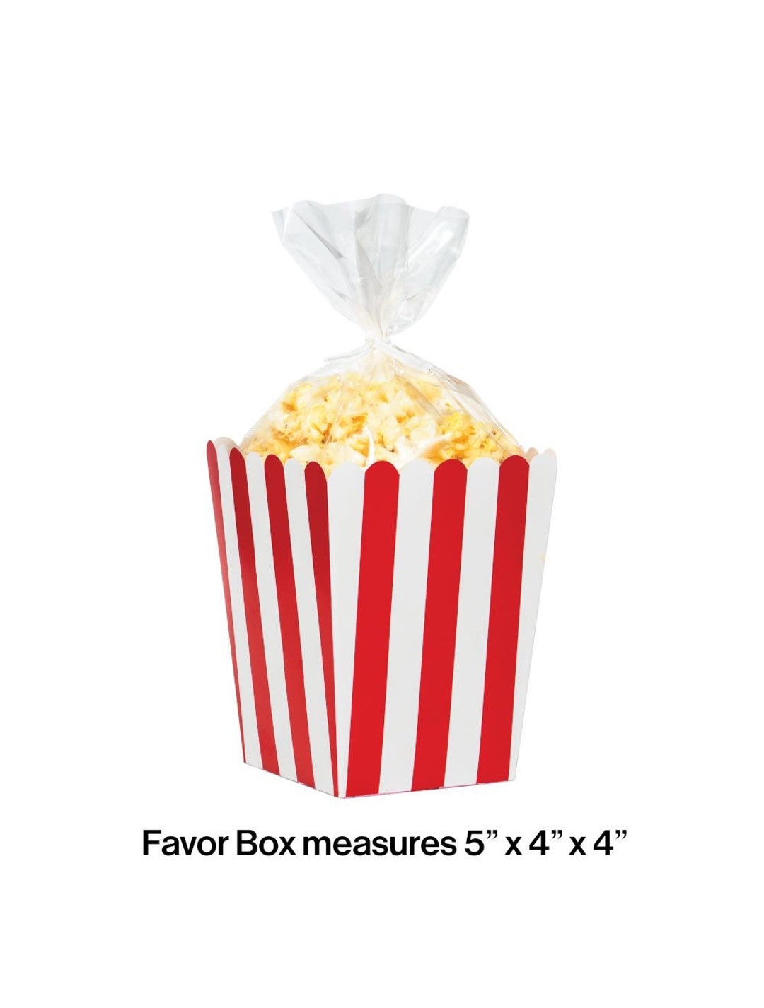 Circus Carnival Popcorn Boxes With Cellophane Bags Set of 8 Etsy