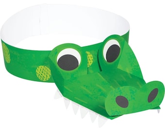 Alligator Headband, Set of 8, Alligator Party Favor, Alligator Party