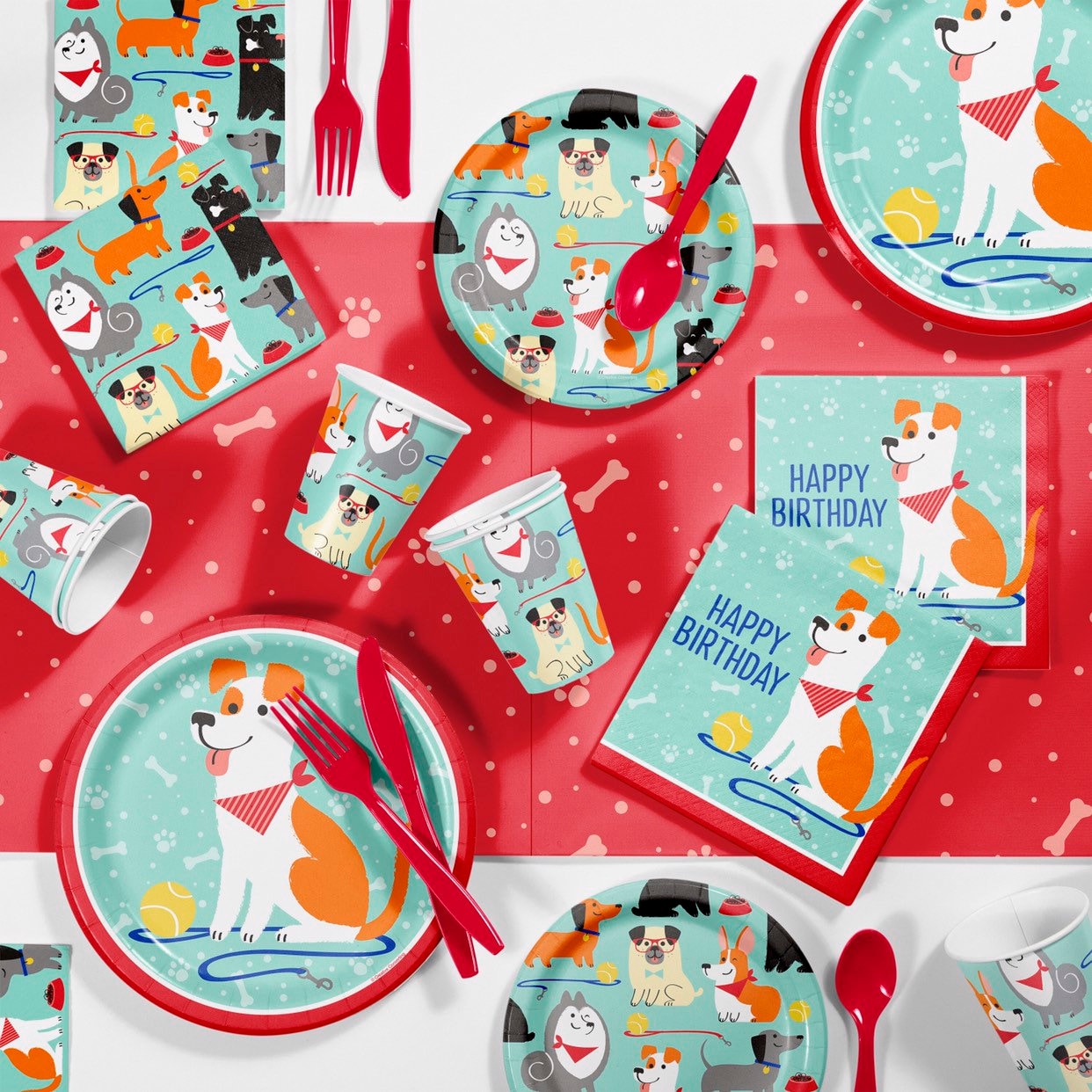 Dog Shaped Dinner Plates Dog Party Puppy Party Set of 8 Plates