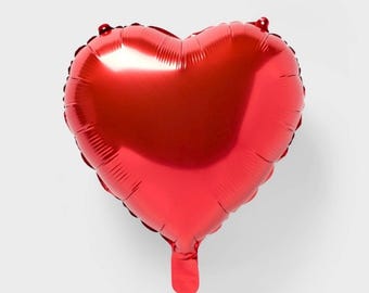 Heart Red 18” Balloon, Valentine Party Balloons
