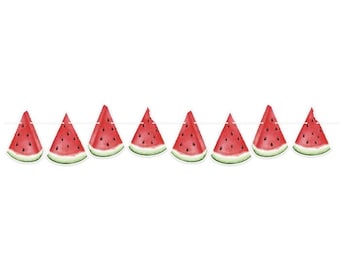Watermelon Banner, 5 feet long, Fruit Party, Summer Birthday, Sweet Birthday, Picnic Decor