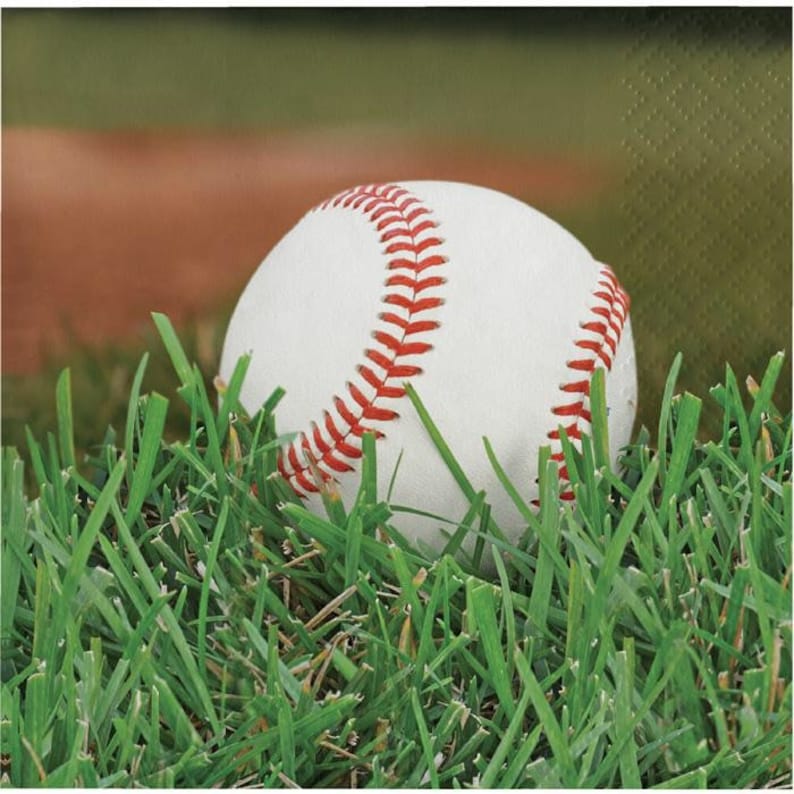 Baseball Luncheon Napkins Set of 16 Baseball Party Baseball Themed Party Sports Party
