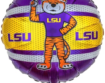 LSU Tigers 18” Balloon, LSU Football Party, Louisiana State University, Mike the Tiger