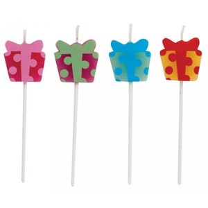 Presents Pick Candles, Present Candles, Birthday Candles, Present Candles