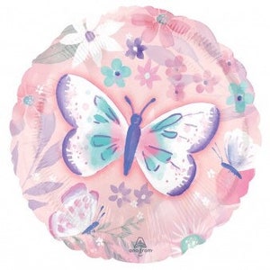Fluttering Butterflies 18” Foil Balloon, Butterfly Party