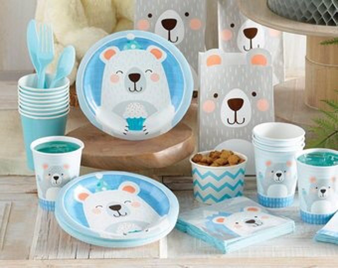 Bear Baby Shower Luncheon Napkins Set of 16 Napkins Bear Etsy