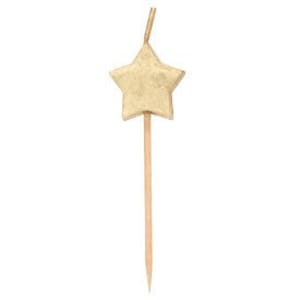 Gold Star Birthday Candles, Set of 6, Birthday Candles, Twinkle Twinkle Little Star