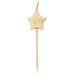 Gold Star Birthday Candles, Set of 6, Birthday Candles, Twinkle Twinkle Little Star 