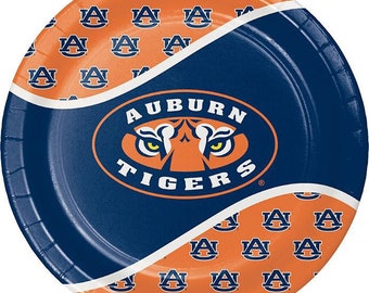 Auburn University Paper Dinner Plates, 8count, 9”