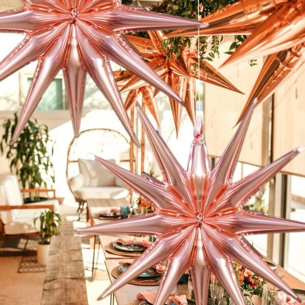 Starburst Flared Hoops Gold