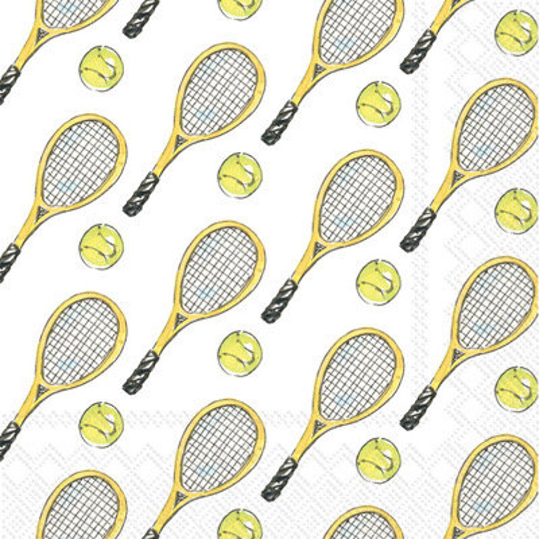 Acrylic Napkin Weight - Tennis Racquets