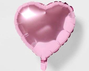 Heart Pink 18” Balloon, Valentine Party Balloons