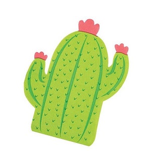 Cactus Shaped Luncheon Napkins, Cactus Party, Set of 16 napkins
