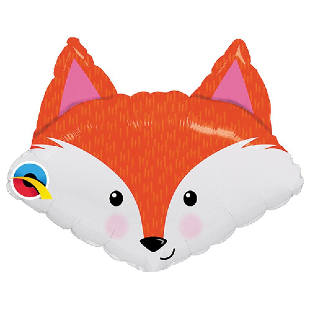 CLOSEOUT!! 50% OFF Jumbo 33" Woodland Fox Balloon, Wild One Birthday,  Fox Themed Occasion Balloon, Outdoor Party