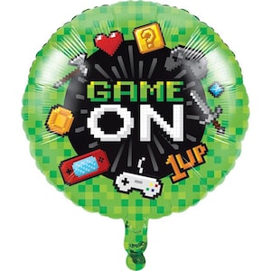 Gaming Party 18” Balloon, Gamers Birthday, Video Game Birthday