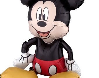 Sitting Mickey Mouse 18” Balloon, Mickey Mouse Birthday, Mickey Mouse Baby Shower