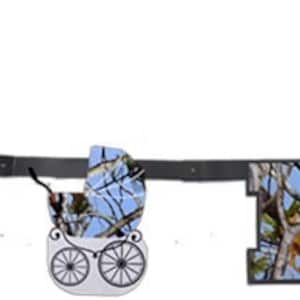 Blue Camo It&#39;s a Buck Banner, Baby Buck Banner, Buck or Doe Gender Reveal, 7.5 feet long