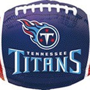 CLOSEOUT!! 50% OFF Tennessee Titans Football Balloon, 18&quot; Foil Balloon, Football Party, Football Themed Party, Sports Party