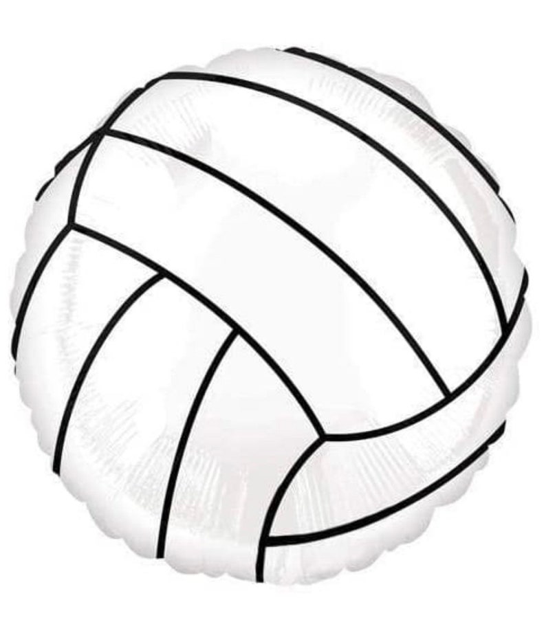 Volleyball Balloon 18 Volleyball Party Balloon Etsy
