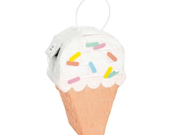 Ice Cream Cone Shaped MINI Piñata, Ice Cream Birthday
