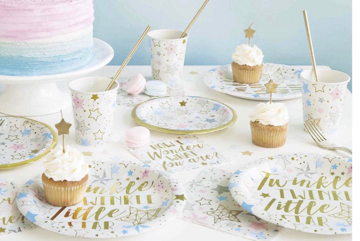 Gold Star Birthday Candles Set of 6 Birthday Candles Etsy