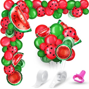 Watermelon Balloon Arch Kit, 116 piece set, one ina Melon Party, Fruit Party, Summer Birthday, Sweet Birthday