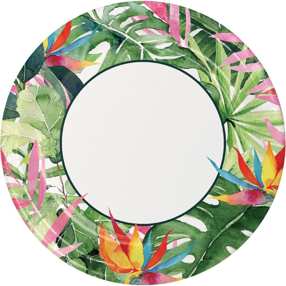 CLOSEOUT 50 OFF Floral Paradise 9 Dinner Plates 8 Per Package Floral Paradise Party Floral Wedding Floral Birthday