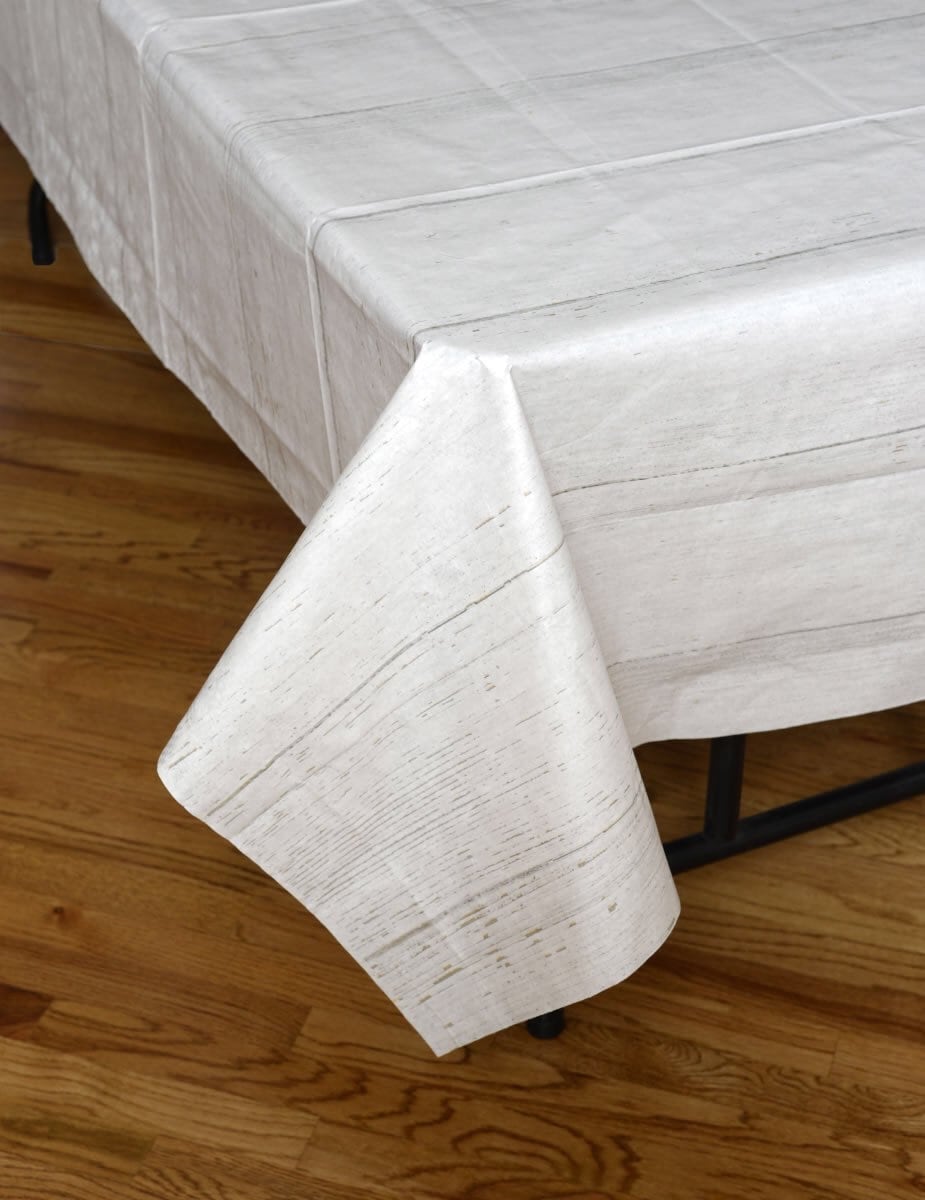 Shiplap Laminated Paper Table Cover 54 X 108 Inches Modern Etsy