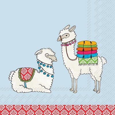 CLOSEOUT 50 OFF Llama Beverage Napkins Desert Party Outdoor Party Fiesta Party Cactus Party