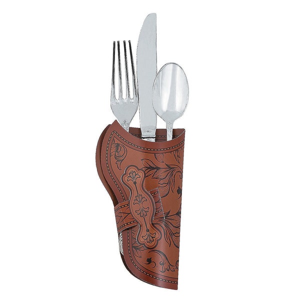 Cowboy Holster Paper Cutlery Pouch, Set of 12, Silverware NOT Included, Cowboy or Cowgirl Birthday Party