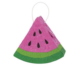 Watermelon Slice MINI Piñata, Watermelon Party Favor, Fruit Party, Summer Birthday, Sweet Birthday, Tutti Frutti Party