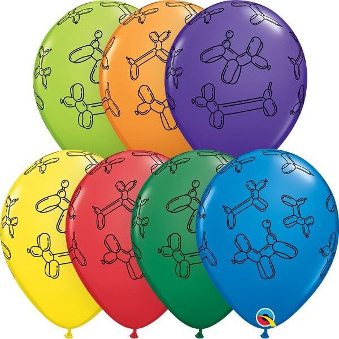 Party Balloon Dog 11 Latex Balloons, Set of 6 Assorted Colors, Party Animal Balloon  Birthday -  Canada