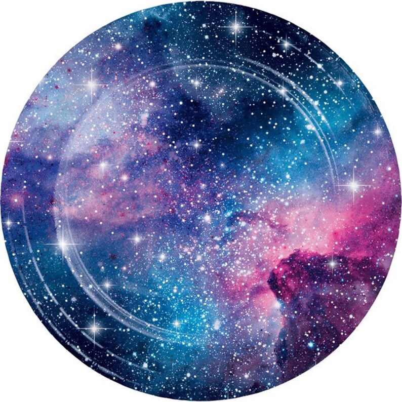 Galaxy Party 9 Dinner Plates 8 Count Space Party Napkins Galaxy Birthday Party Themes Galaxy Birthday