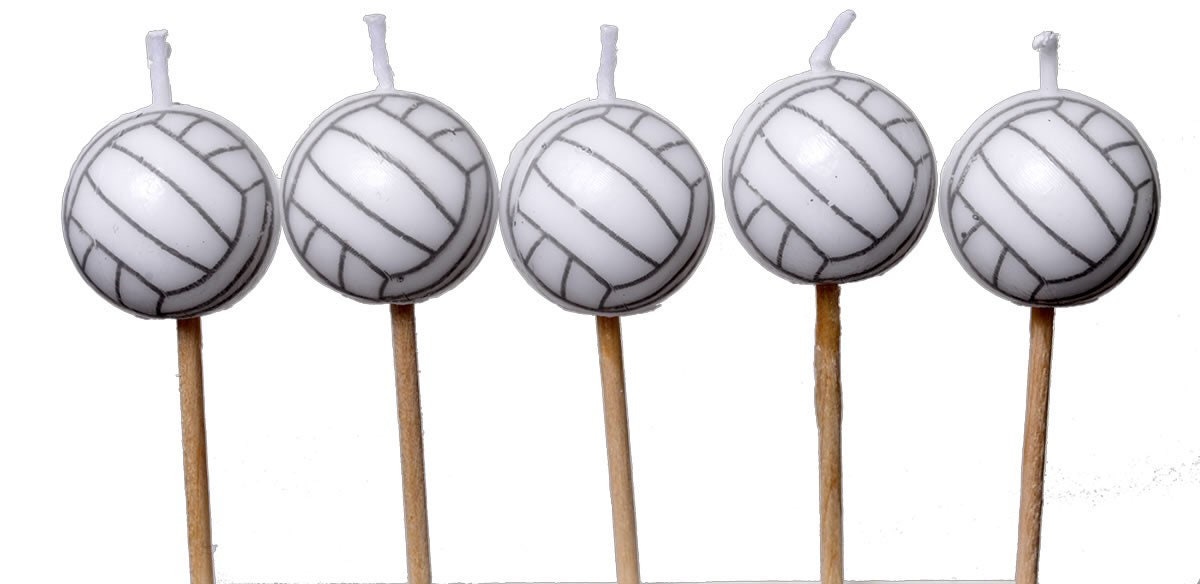Cute Volleyball Party Candles