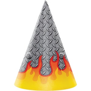 Monster Truck Party Hats 6.25”x 4.25”, 8 ct, Monster Truck Party, Monster Truck Birthday Party