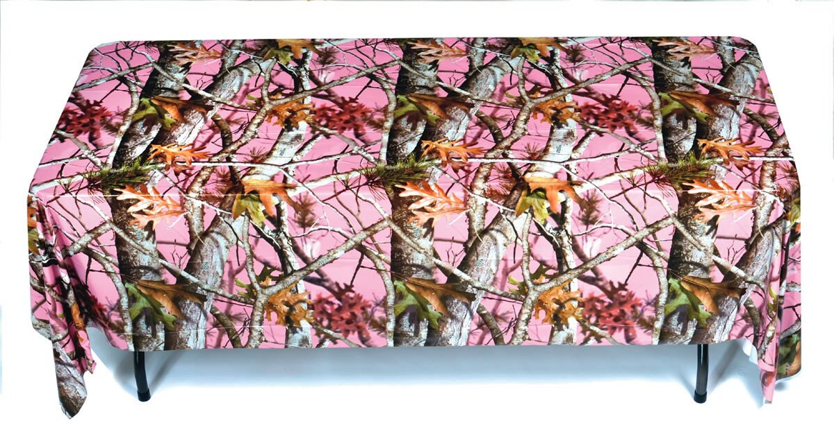 Pink Camo Table Cover 54 X 108 Hunting Party Etsy