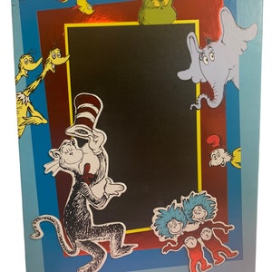 Dr. Seuss Chalkboard Easel, Dr. Seuss Birthday Party, 10 1/2in X 14in ...