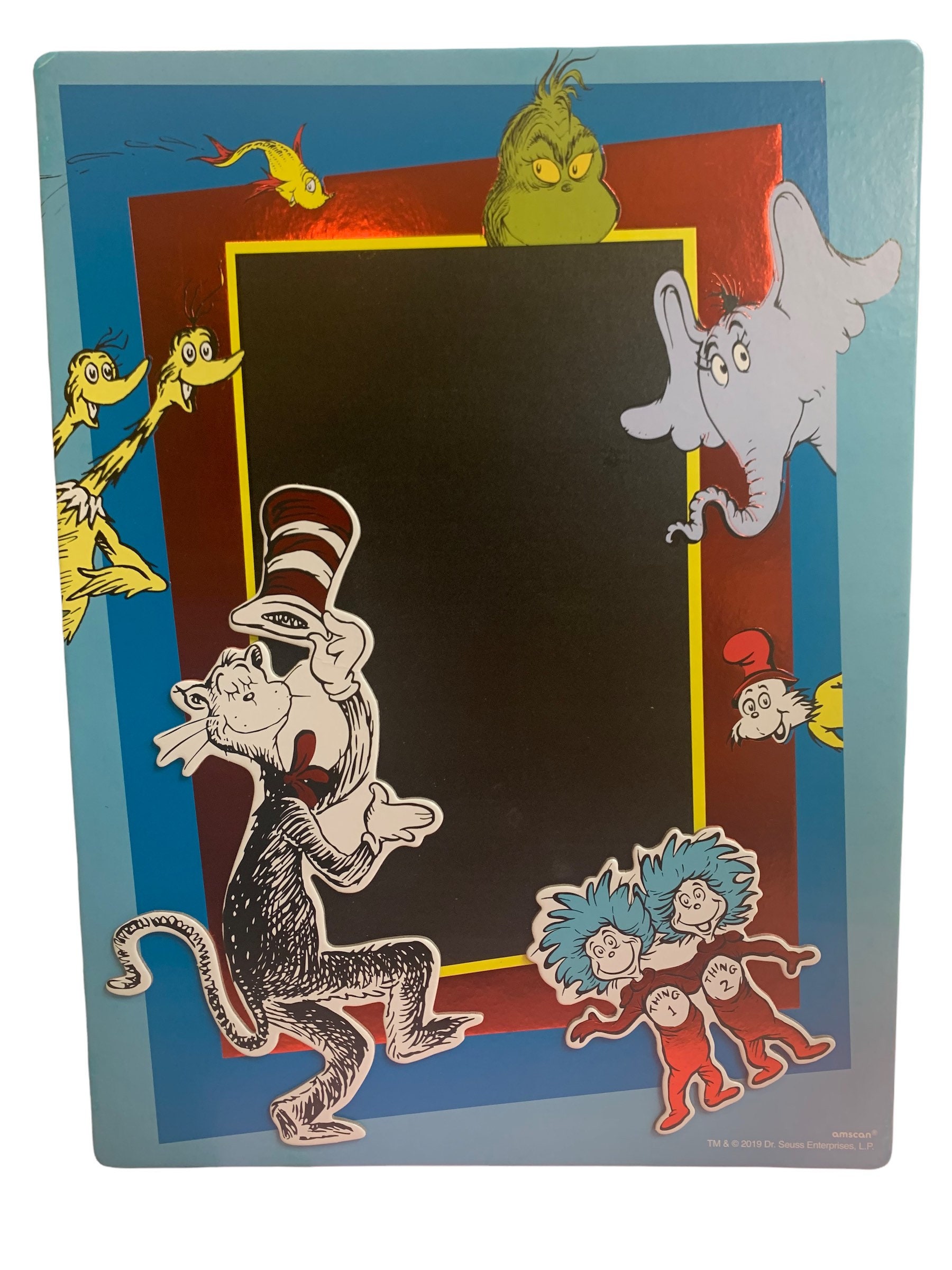 Dr. Seuss Chalkboard Easel Dr. Seuss Birthday Party 10 1/2in - Etsy