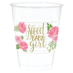 Wildflower Plastic Cups - Etsy