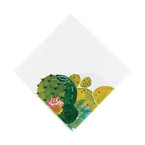 Cactus Beverage Napkins, Cactus Party, Set of 16 napkins