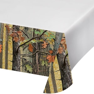 Hunting Camo Table Cover, 54” x 102”, Hunting Party