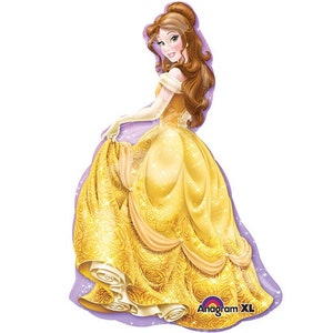 Jumbo 39"x24" Princess Belle Balloon, Belle Party, Princess Party