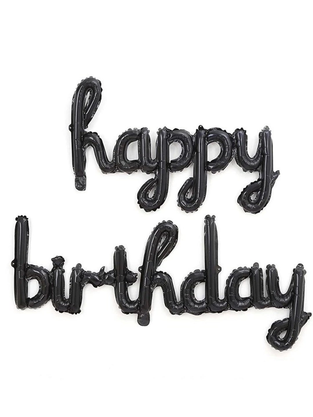 Black Happy Birthday Balloons
 Black Happy Birthday Balloon 17 X 82 Script Party Balloon Foil