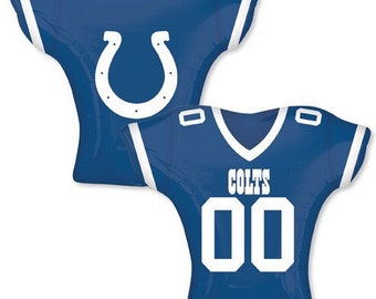 Indianapolis Colts Football Jersey Balloon, 23” Foil Balloon, Football Party, Football Themed Party, Sports Party