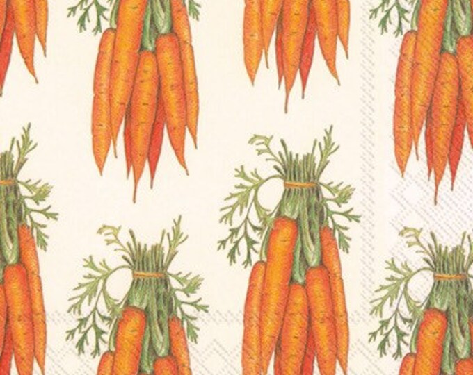 Carrot Luncheon Napkins Easter Napkins Bunny Birthday Party Etsy