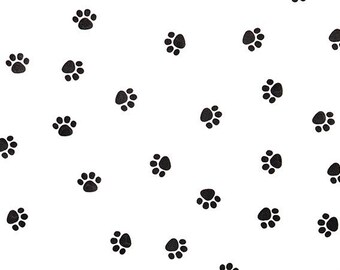 Paw Print Tissue Paper, Set of 12 sheets, Paw Print Gift Wrap, Cat Party, Dog Party, Puppy Party