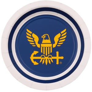 U.S. Navy Dessert Plates, Set of 8, Military Party, Military Retirement, Navy Theme Birthday Party