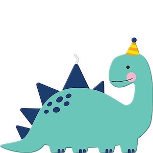 Dino-Mite Dinosaur Birthday Candle, 4 1/2in x 3 3/8in Wax Candle, Dinosaur Birthday
