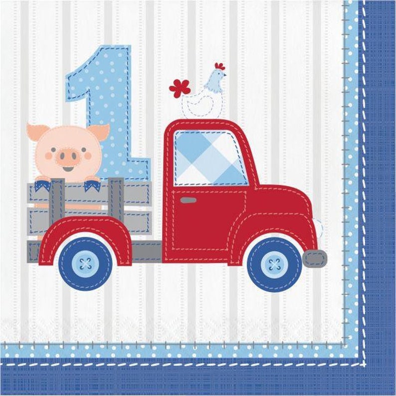 TackyNutPartyStore Farm Party Napkins - Thumbnail 2